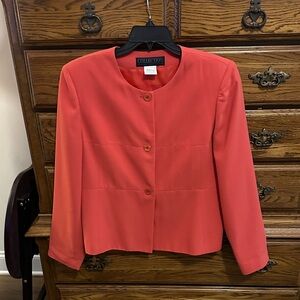 Collection B Women's Classic Coral Blazer
